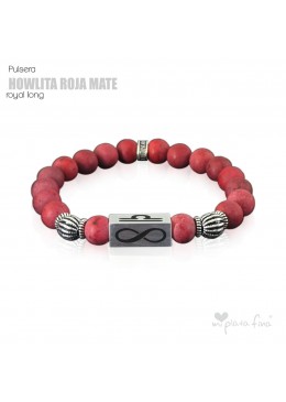 Pulsera HOWLITA ROJA MATE Royal Long