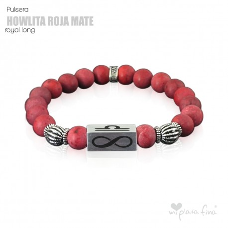 Pulsera HOWLITA ROJA MATE Royal Long
