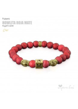 HOWLITA ROJA MATE Royal Cube ORO