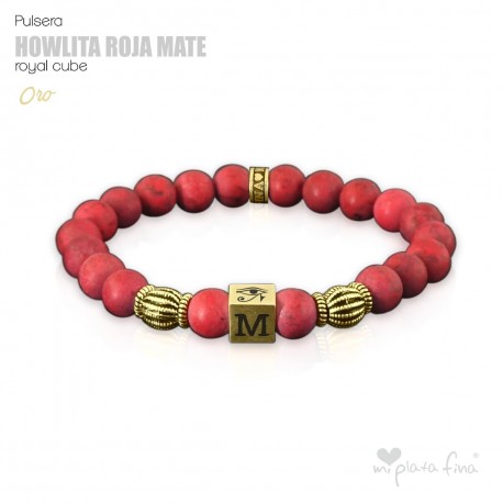 HOWLITA ROJA MATE Royal Cube ORO