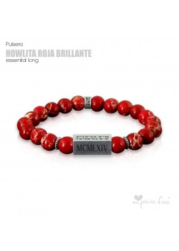 Pulsera HOWLITA ROJA BRILLO Essential Long