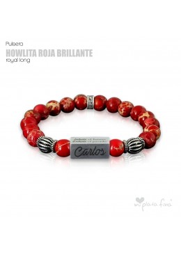 Pulsera HOWLITA ROJA BRILLO Royal Long