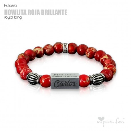 Pulsera HOWLITA ROJA BRILLO Royal Long
