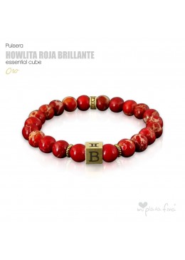 HOWLITA ROJA BRILLO Essential Cube ORO