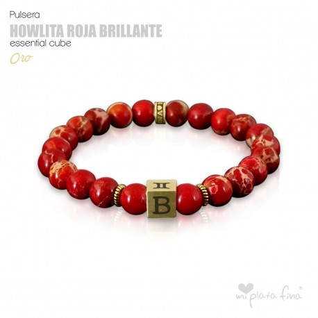 HOWLITA ROJA BRILLO Essential Cube ORO