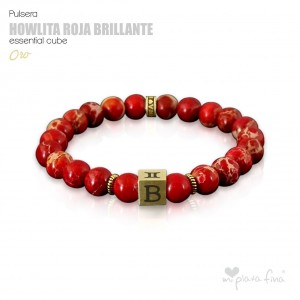 HOWLITE RED BRIGHT Essential Cube