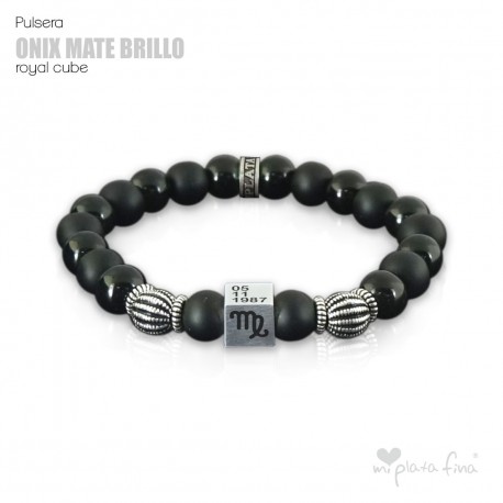 Pulsera ONIX BRILLO-MATE Royal Cube