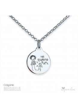 Colgante MEDALLA día de la MADRE