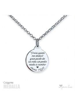 Colgante MEDALLA día de la MADRE