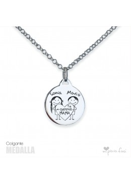 Necklace Silver MEDALLA