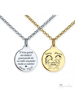 Colgante MEDALLA día de la MADRE