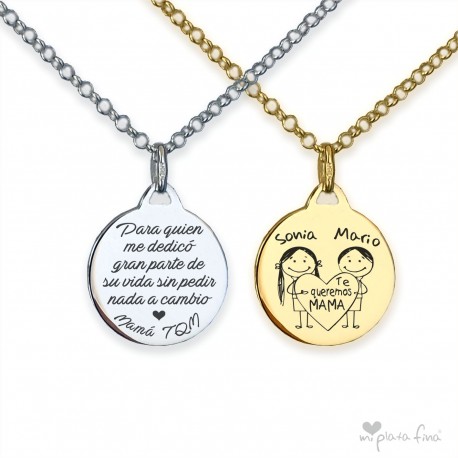 Colgante MEDALLA día de la MADRE