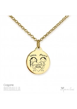 Colgante MEDALLA día de la MADRE