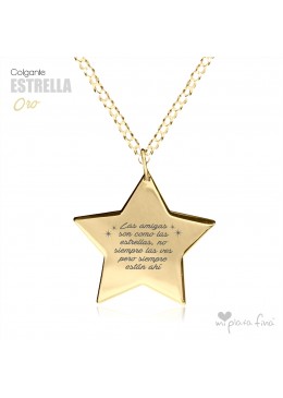 COLGANTE ESTRELLA PLATA JOYA ORIGINAL