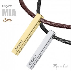 Necklace Bar MIA Cuir