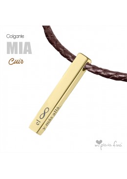Necklace Bar MIA Cuir