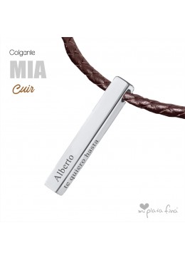 Necklace Bar MIA Cuir