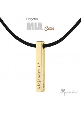 Necklace Bar Mia Cuir
