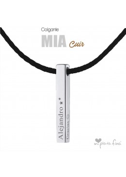 Necklace Bar Mia Cuir