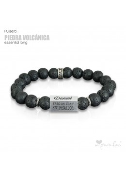 Pulsera PIEDRA VOLCÁNICA Essential Long 