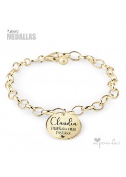 Bracelet Silver Medallas