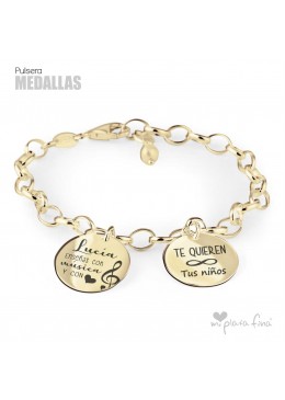 Bracelet Silver Medallas