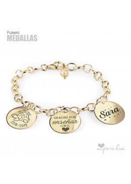 Bracelet Silver Medallas