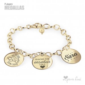 Bracelet Silver Medallas