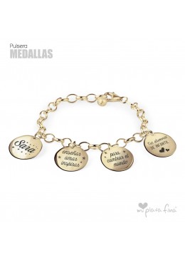 Bracelet Silver Medallas