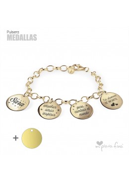 Bracelet Silver Medallas