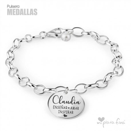 Bracelet Silver Medallas