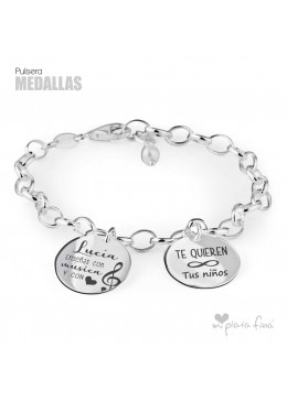 Bracelet Silver Medallas