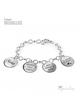 Bracelet Silver Medallas