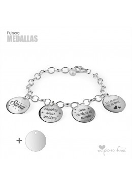 Bracelet Silver Medallas