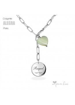 Colgante LONG ROMA plata