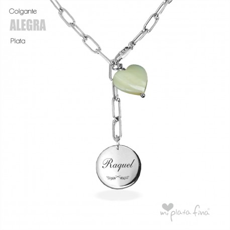 Colgante LONG ROMA plata