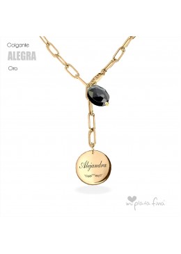 Colgante LONG ROMA plata