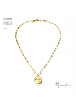Colgante LONG ROMA plata