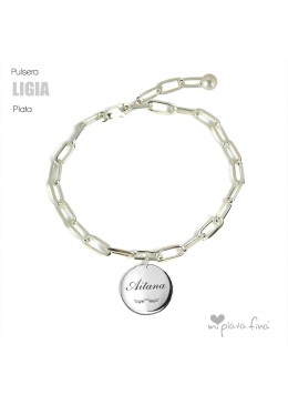 Colgante LONG ROMA plata