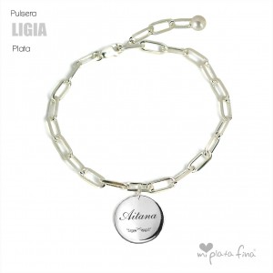 Colgante LONG ROMA plata