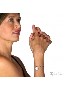 Colgante LONG ROMA plata