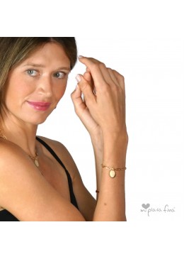 Colgante LONG ROMA plata