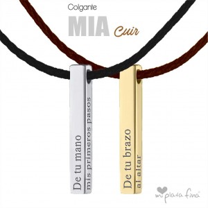 Necklace Bar Mia Cuir