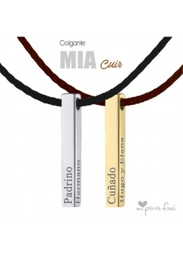 Necklace Bar Mia Cuir