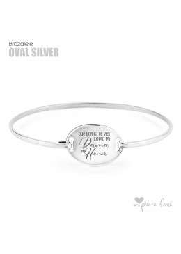 Brazalete Oval Silver BODAS