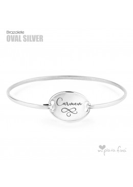 Brazalete Oval Silver BODAS