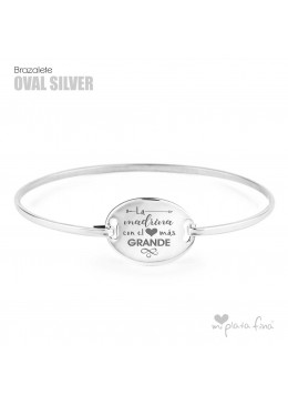 Brazalete Oval Silver BODAS