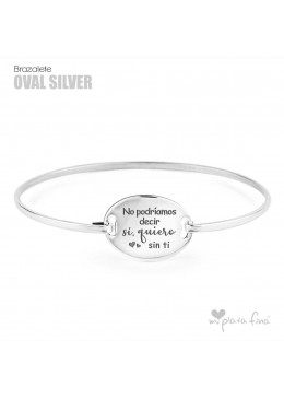 Brazalete Oval Silver BODAS