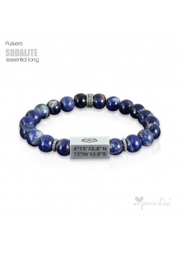 Pulsera Akasha Essential Long Sodalite Brillo BODAS