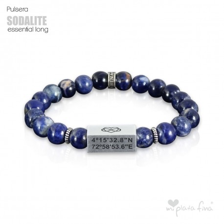 Pulsera Akasha Essential Long Sodalite Brillo BODAS